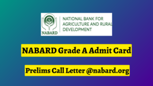 NABARD Admit Card Download